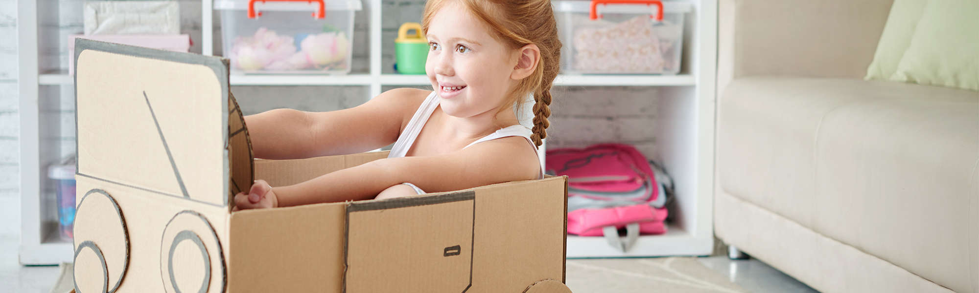 Cardboard Box Car – Creative Projects the Kids will Love