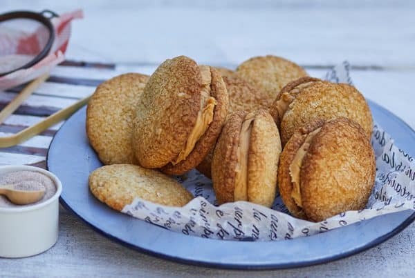 This quick and easy Peanut Butter Cookies recipe makes for 24 delicious cookies filled with peanut butter that everyonef p