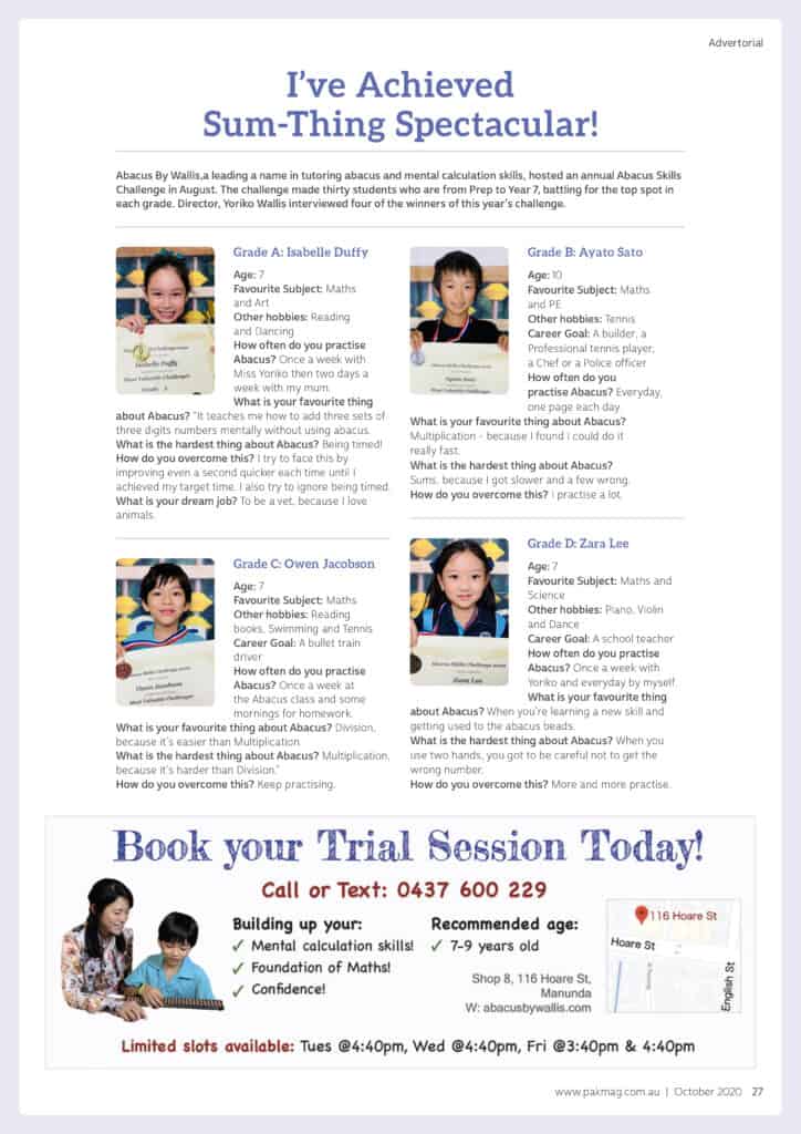 Abacus Advertorial Example