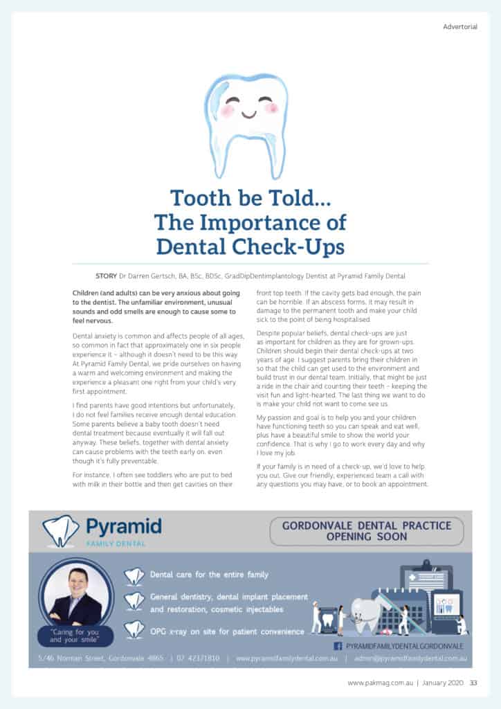Pyramid Dental Advertorial Example