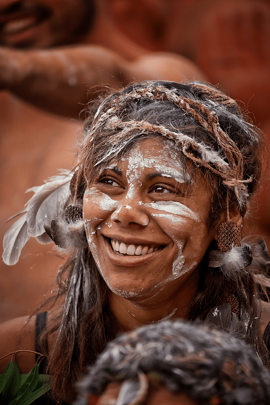 aboriginal women smiling