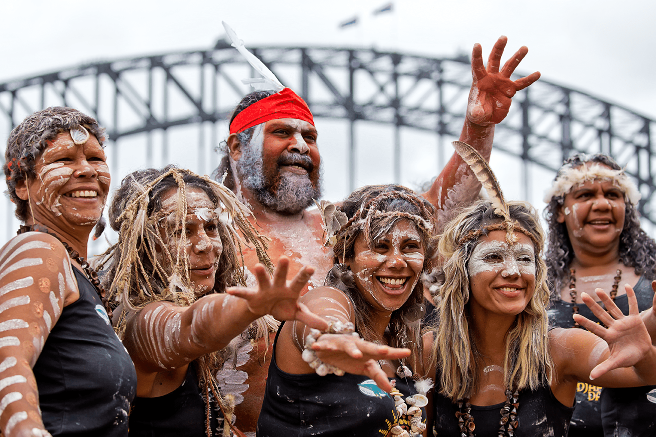aboriginal people celebrating